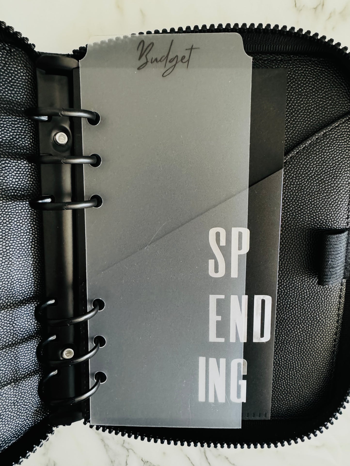 Frosted Budget tab A6