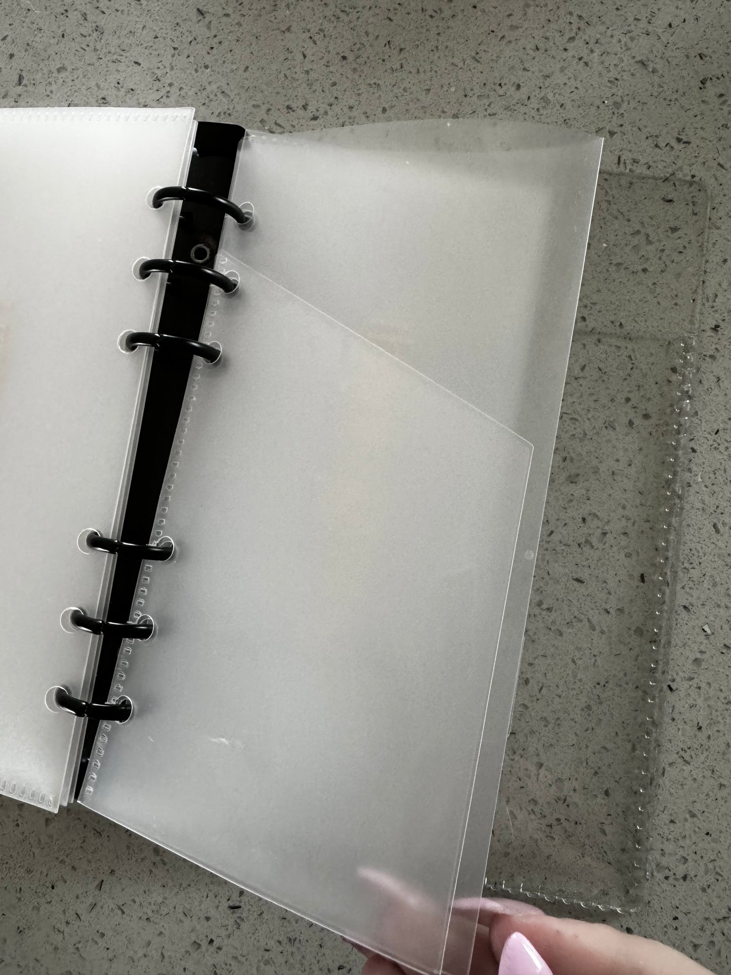 Cash Envelope folder clear a6