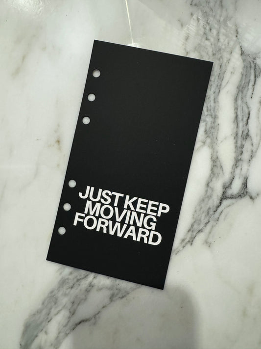 Just keep moving forward A6 Dashboard