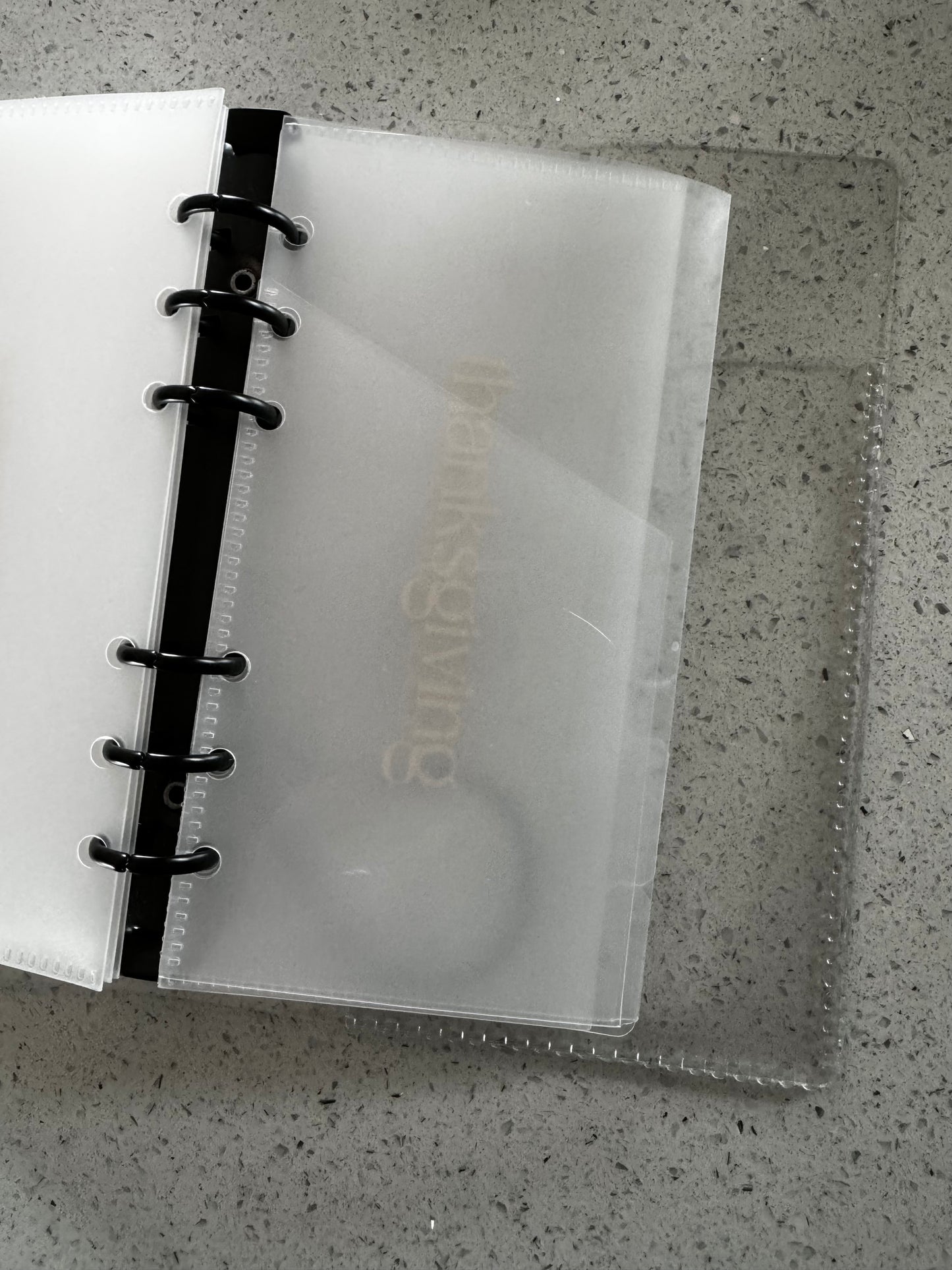 Cash Envelope folder clear a6