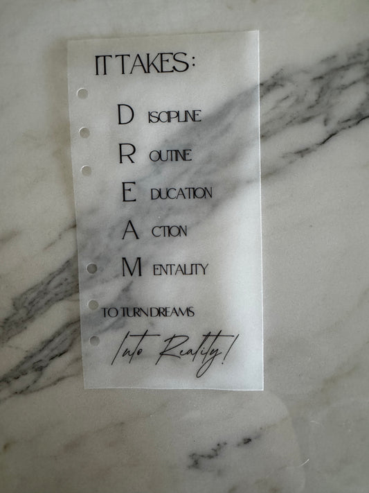 Dream Vellum Dashboard