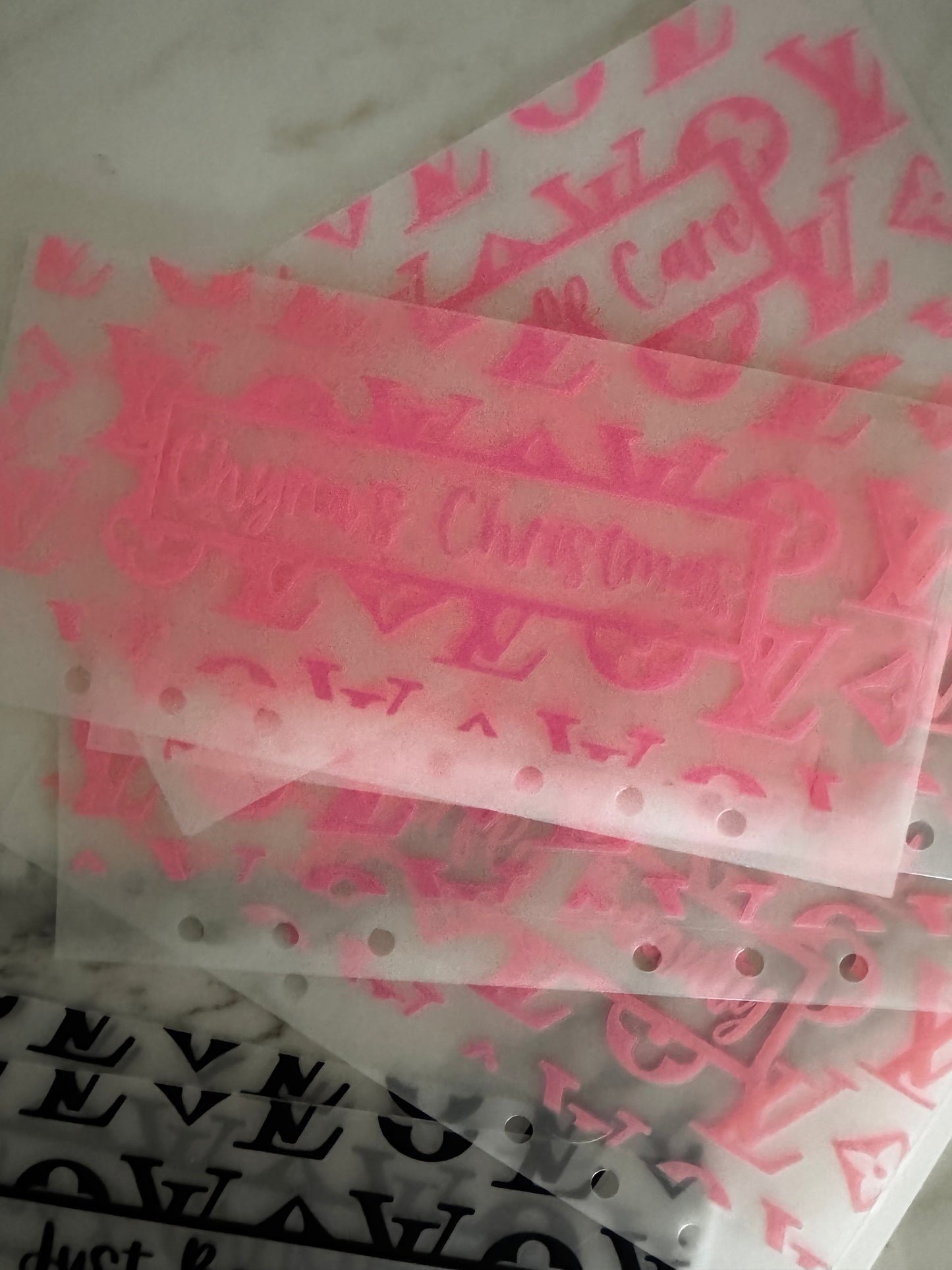 Matte LV Cash Envelopes