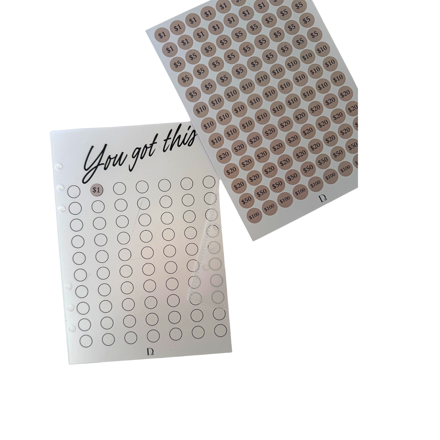 You got this savings sticker challenge