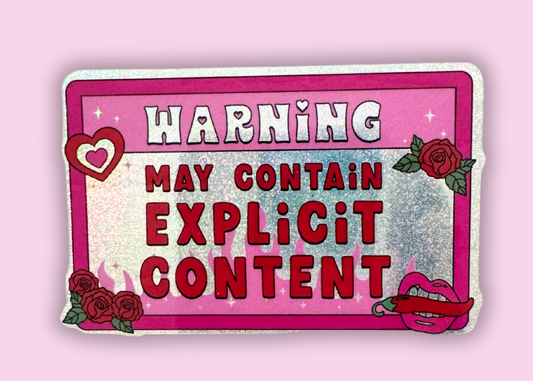 Warning holographic Sticker