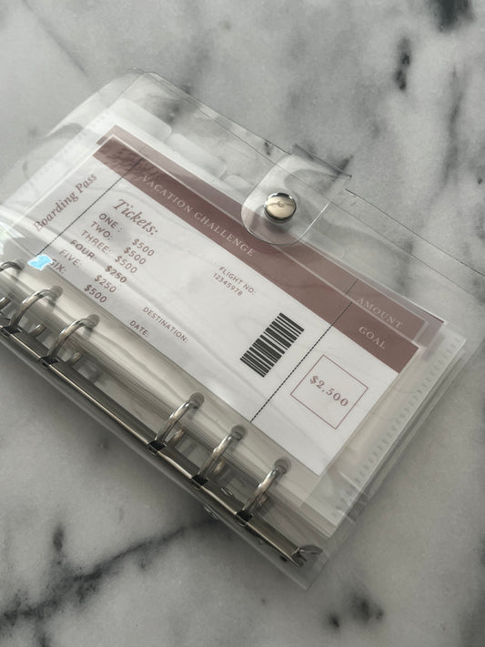 Vacation savings binder