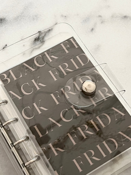 Black Friday mini savings binder