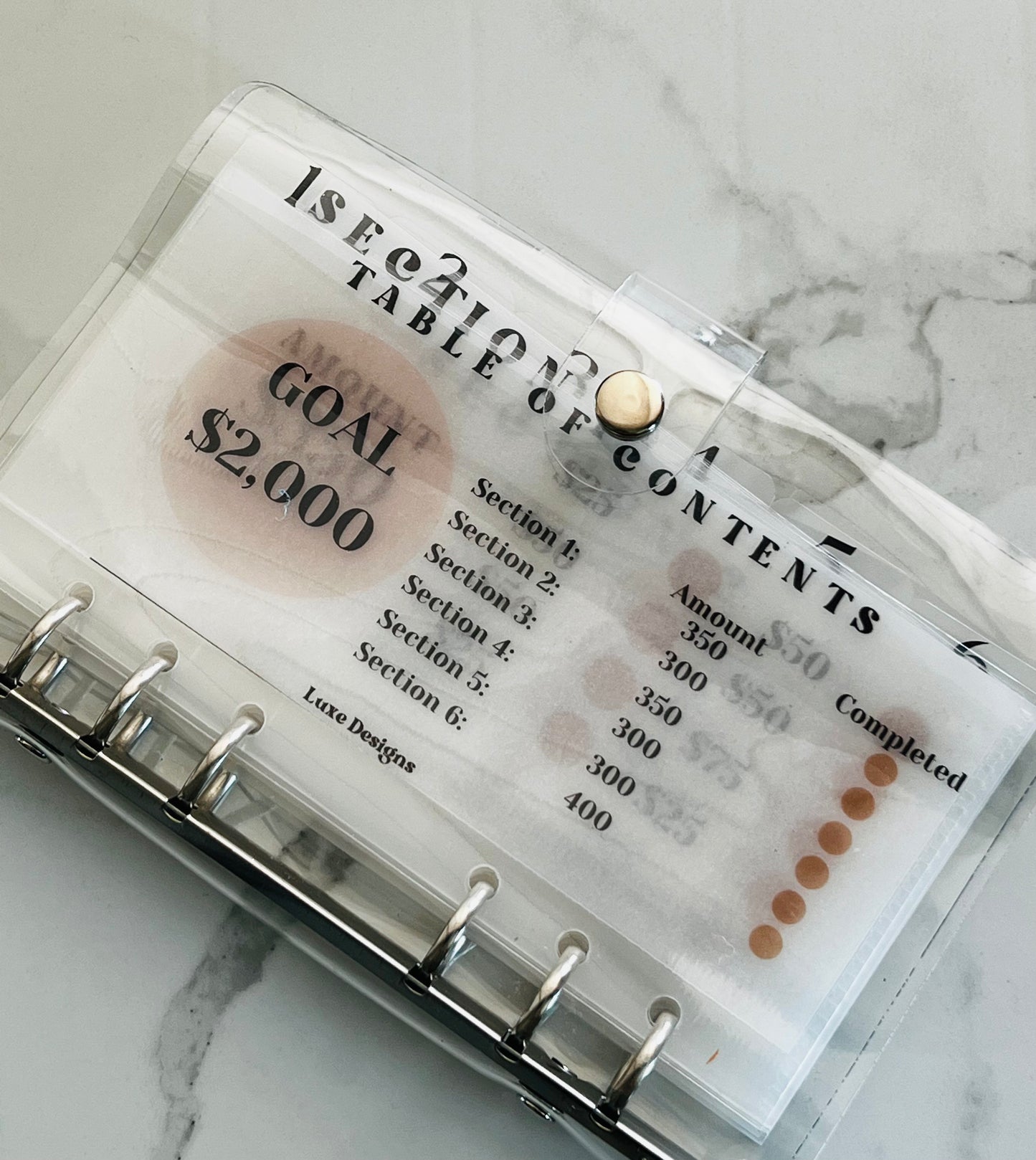 2k savings binder
