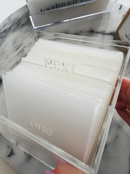 Small Acrylic next divider