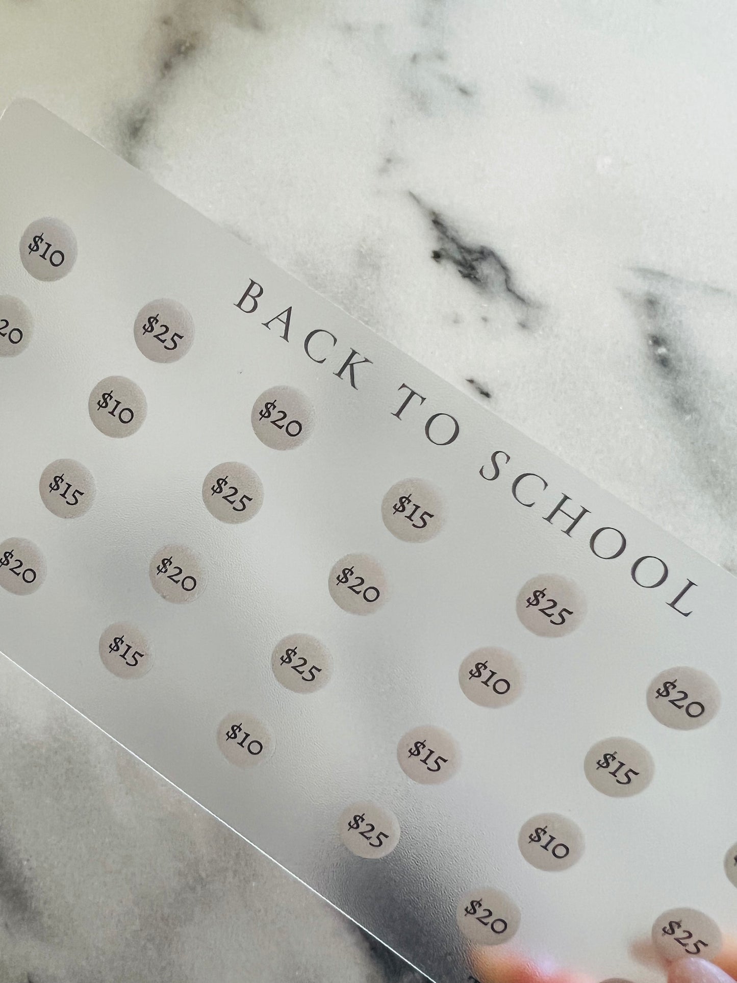 Back to School Saving Challenge