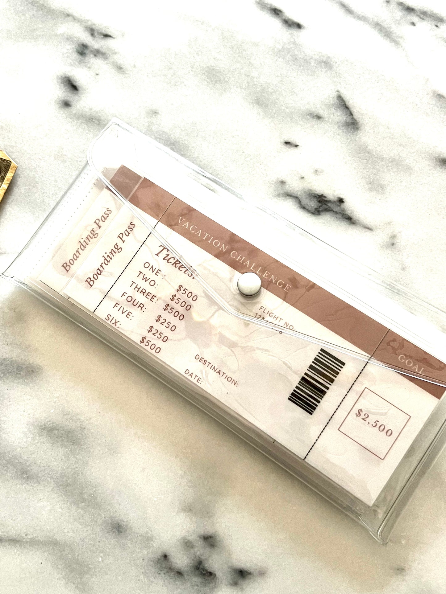 Vacation Savings Pouch $2500