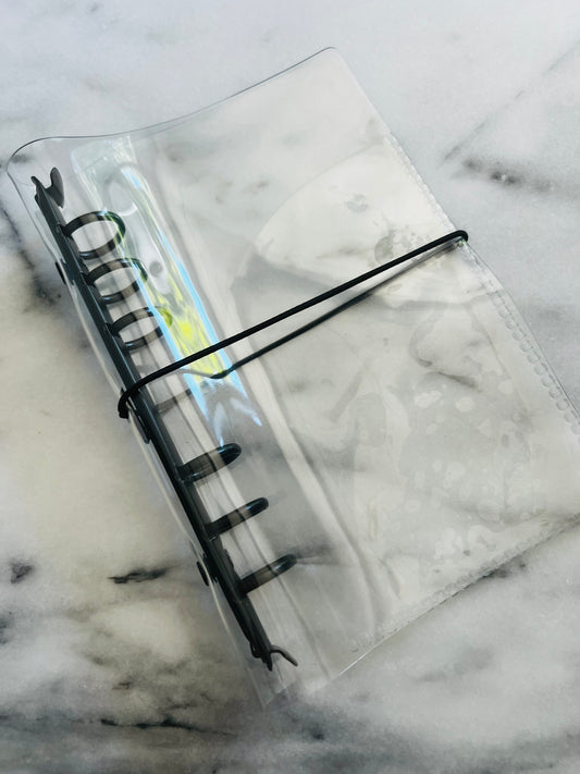 Vinyl matte black ring binder