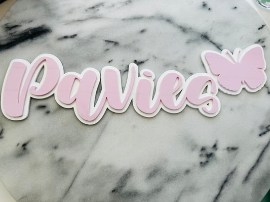 Double Layer Acrylic Sign