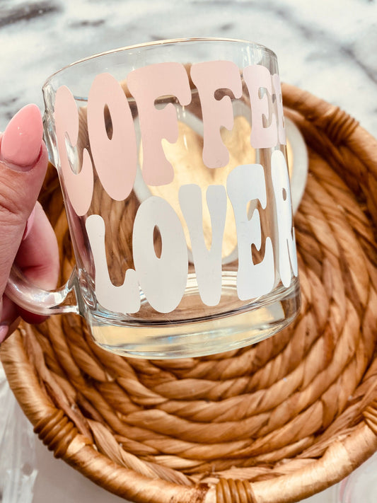 Coffee Lover Mug | Retro Glass Mug |Mug Glass Mug |Oversized Mug |Good Vibes Soda Can Cup