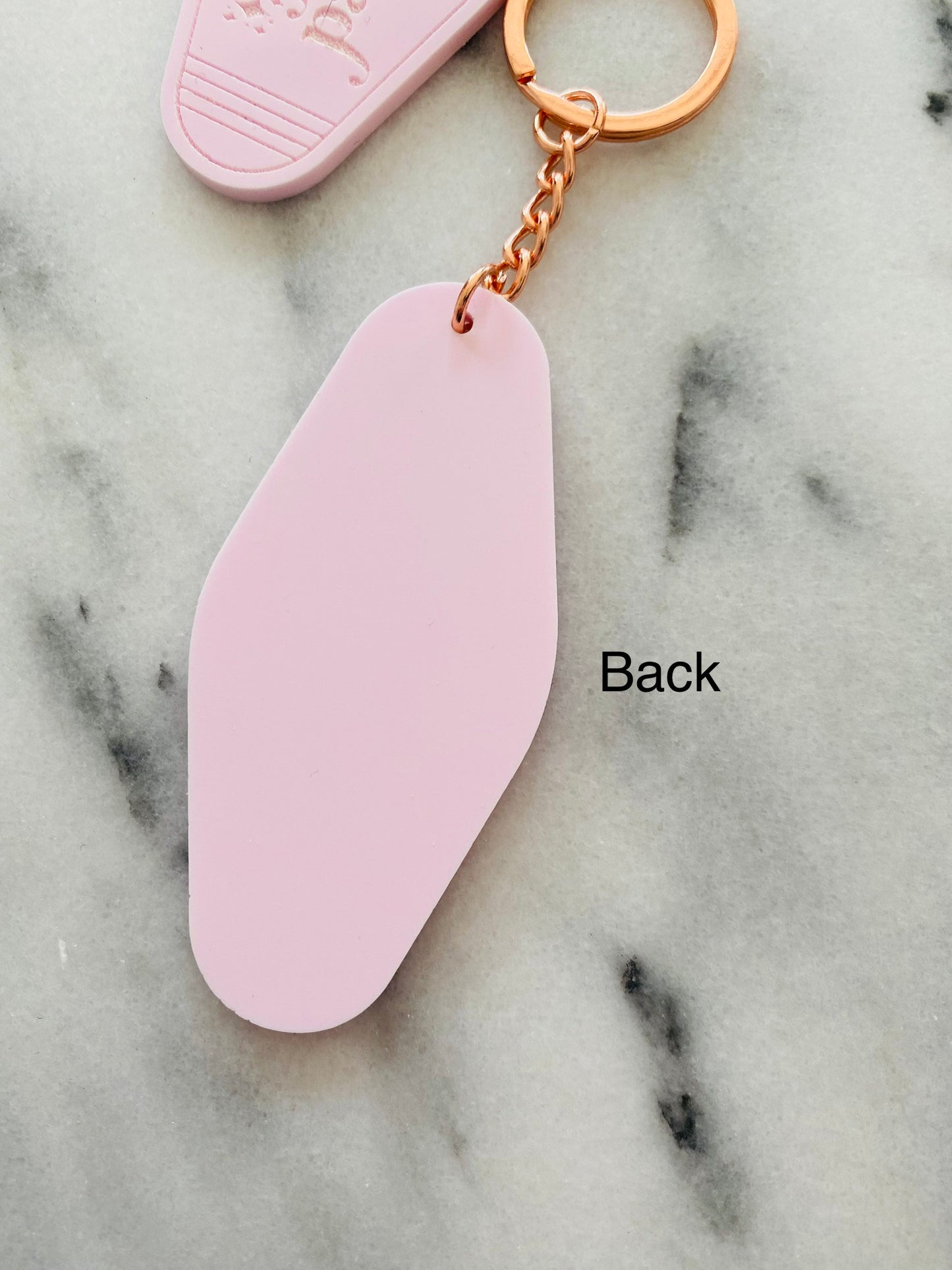 Fuck the patriarchy motel keychain