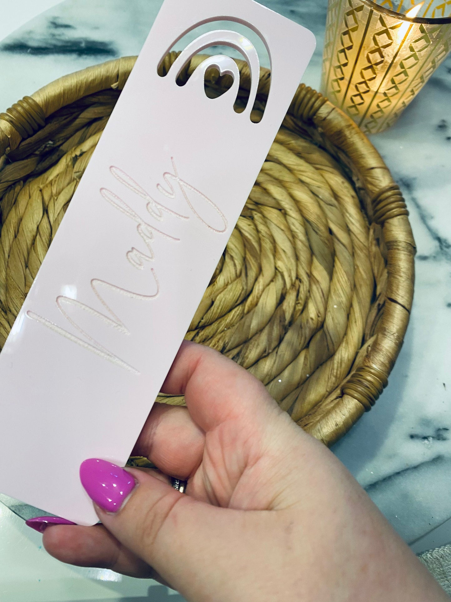 Rainbow Custom Acrylic Bookmark