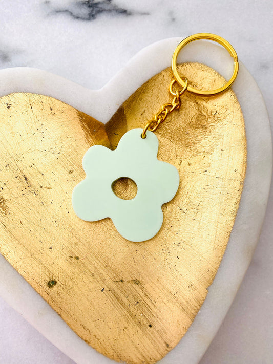 Retro Flower Keychain