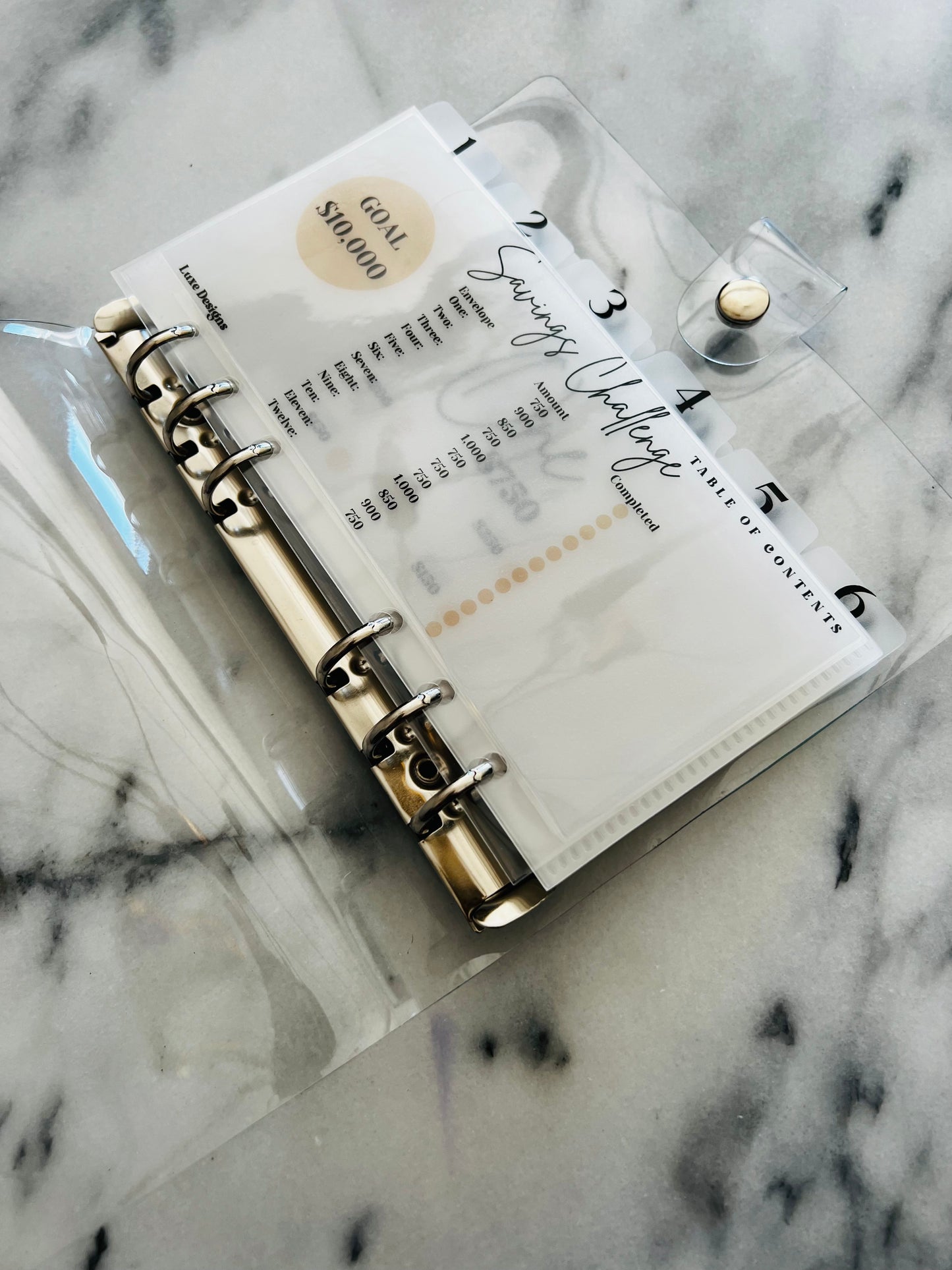 10k savings binder