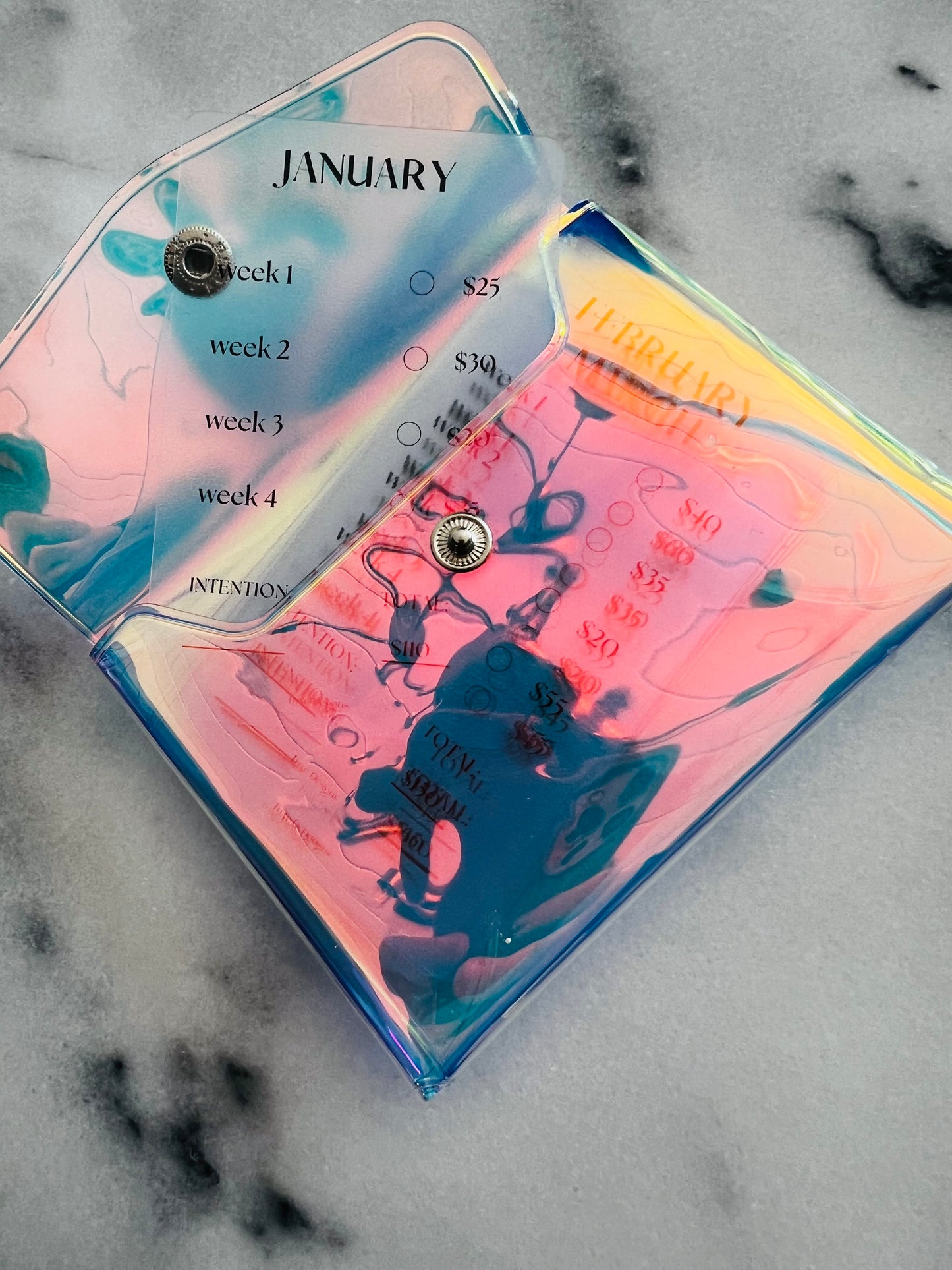 Mini monthly saving cards