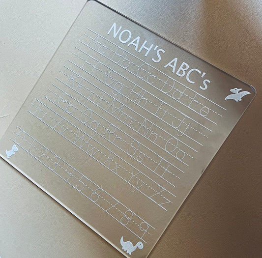 Custom Acrylic ABC Dry Erase Board