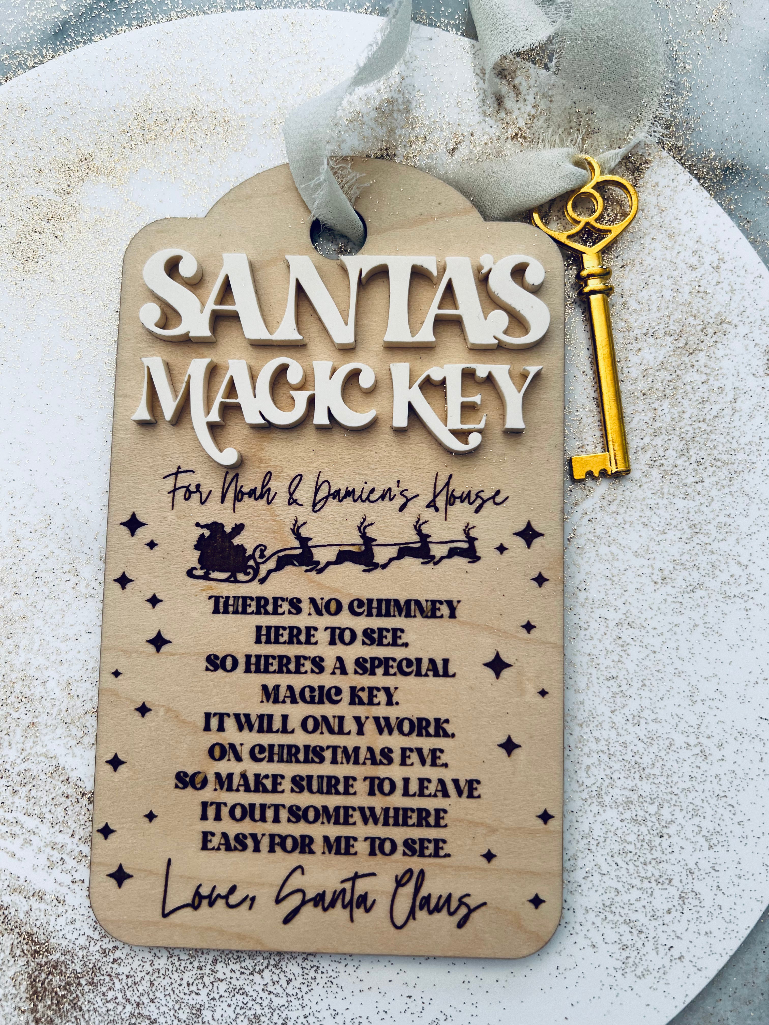 Santas Key- Santa magic key-Personalized Santa's Key- Christmas