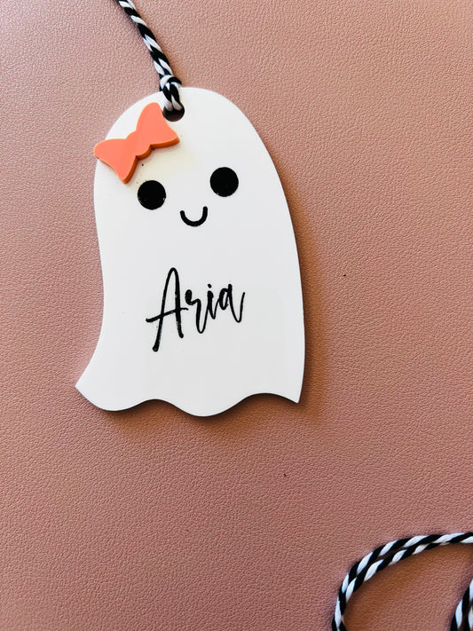 Ghost Tag w/ Bow