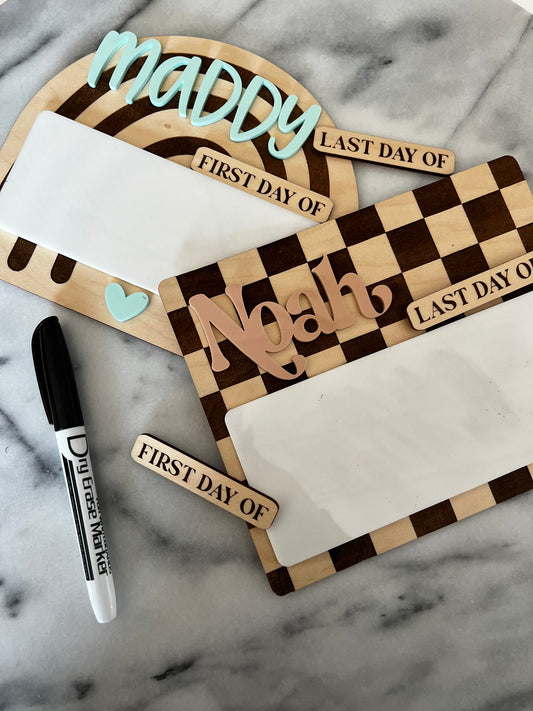 1st day / last day of school board