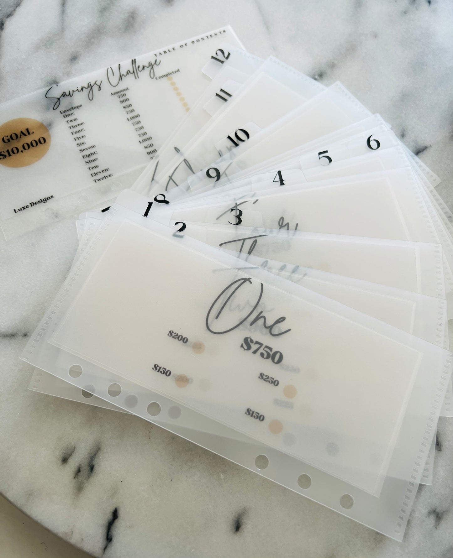 10k savings binder