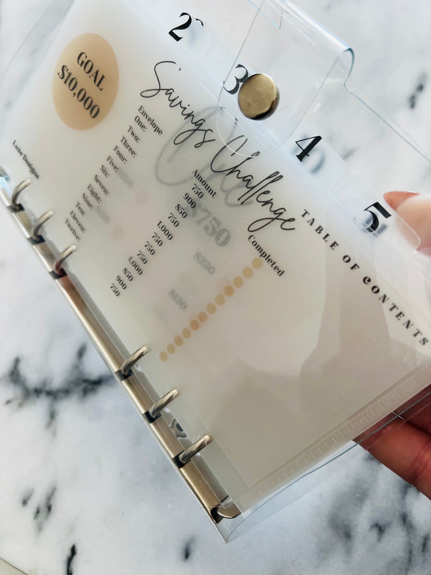 10k savings binder