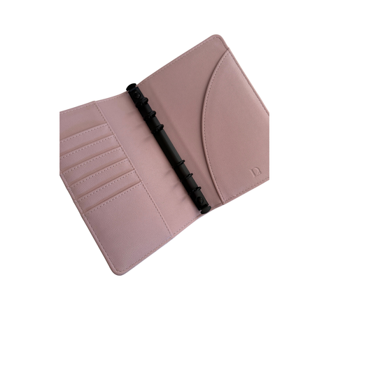 A6 Slim Vegan Pebbled BOW Leather binder