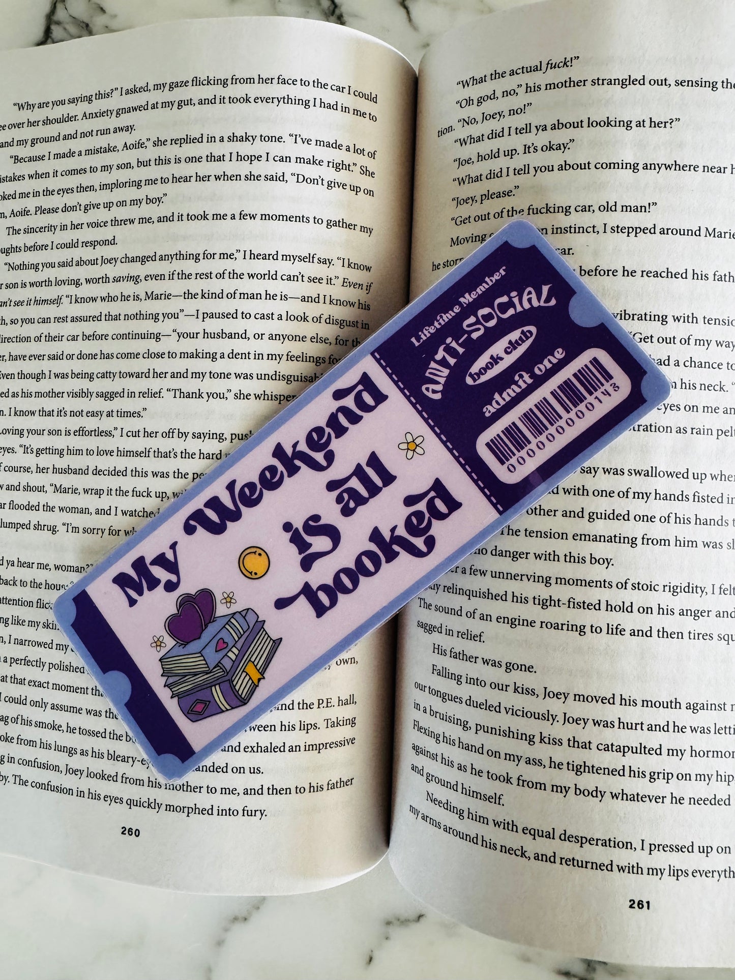 my weekend is booked Bookmark