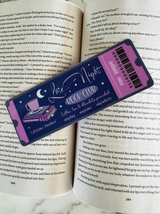 Late night book club  Bookmark