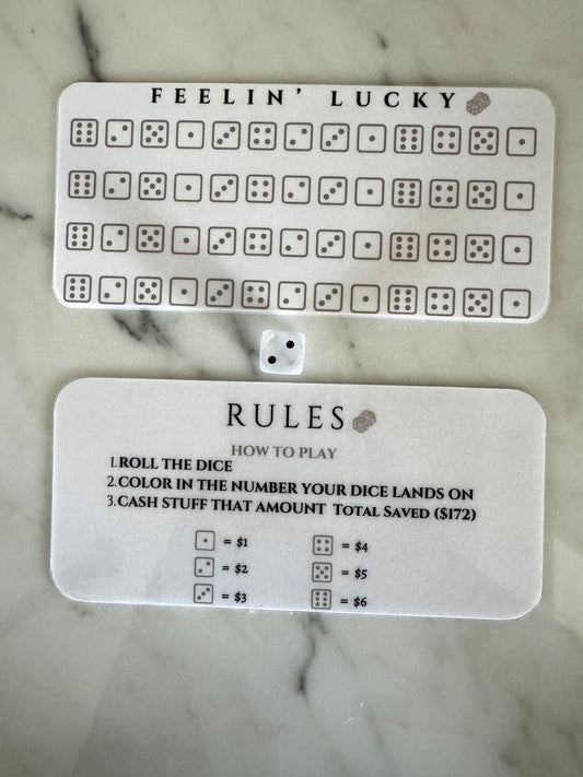 Roll the dice Saving Challenge