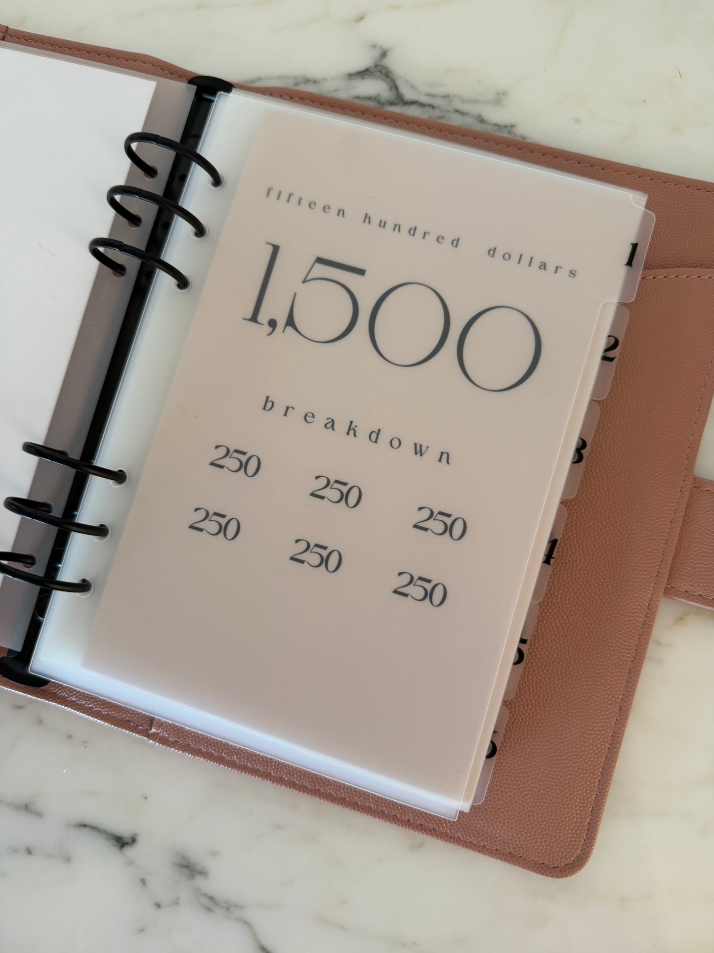 20k A5 savings binder