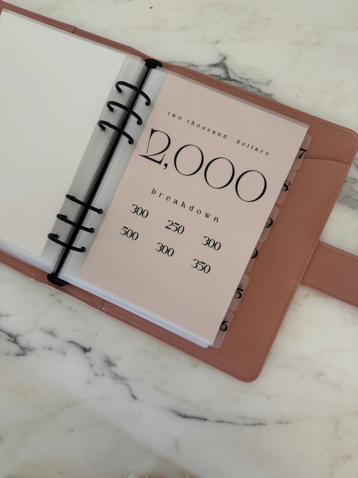 20k A5 savings binder