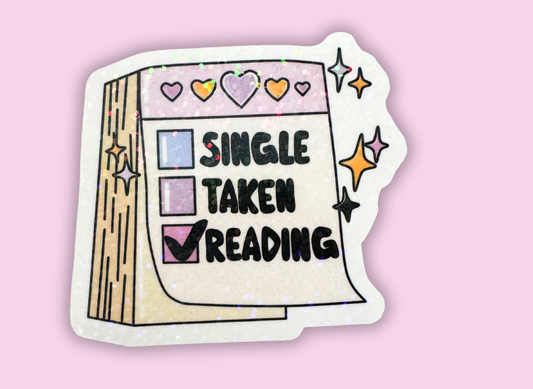 funny book holographic Sticker
