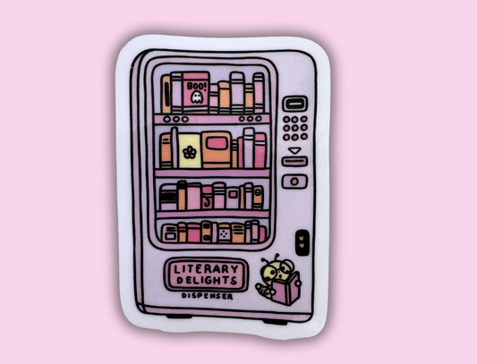 literary Delights Dispenser sticker