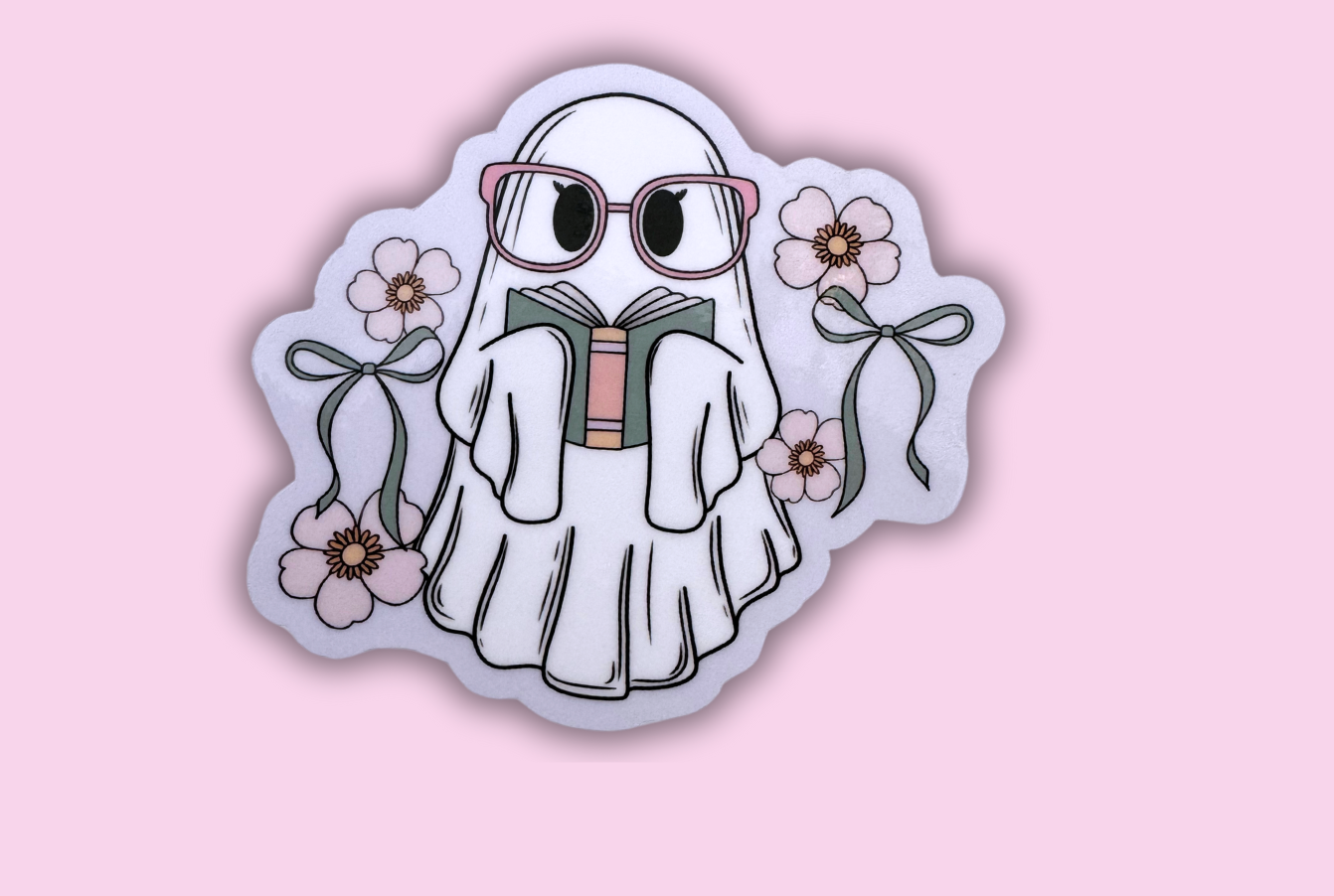 Bookstore Ghost Sticker