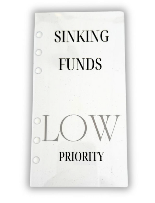 Sinking Fund Low Priority A6 Dashboard