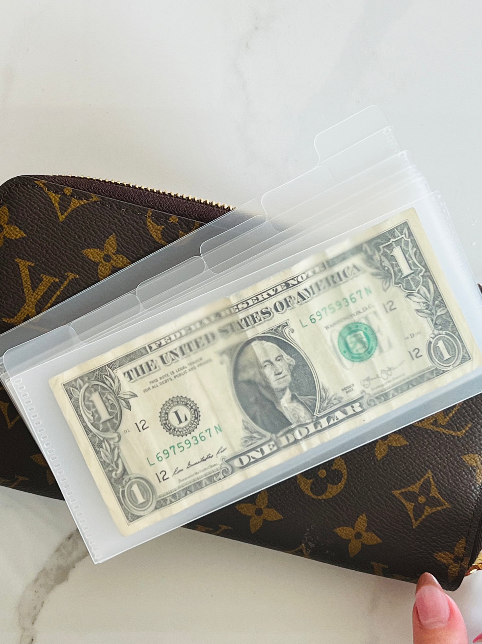 Wallet Envelop A6 wallet Envelope frosted dividers set of 6 – Luxe Designs