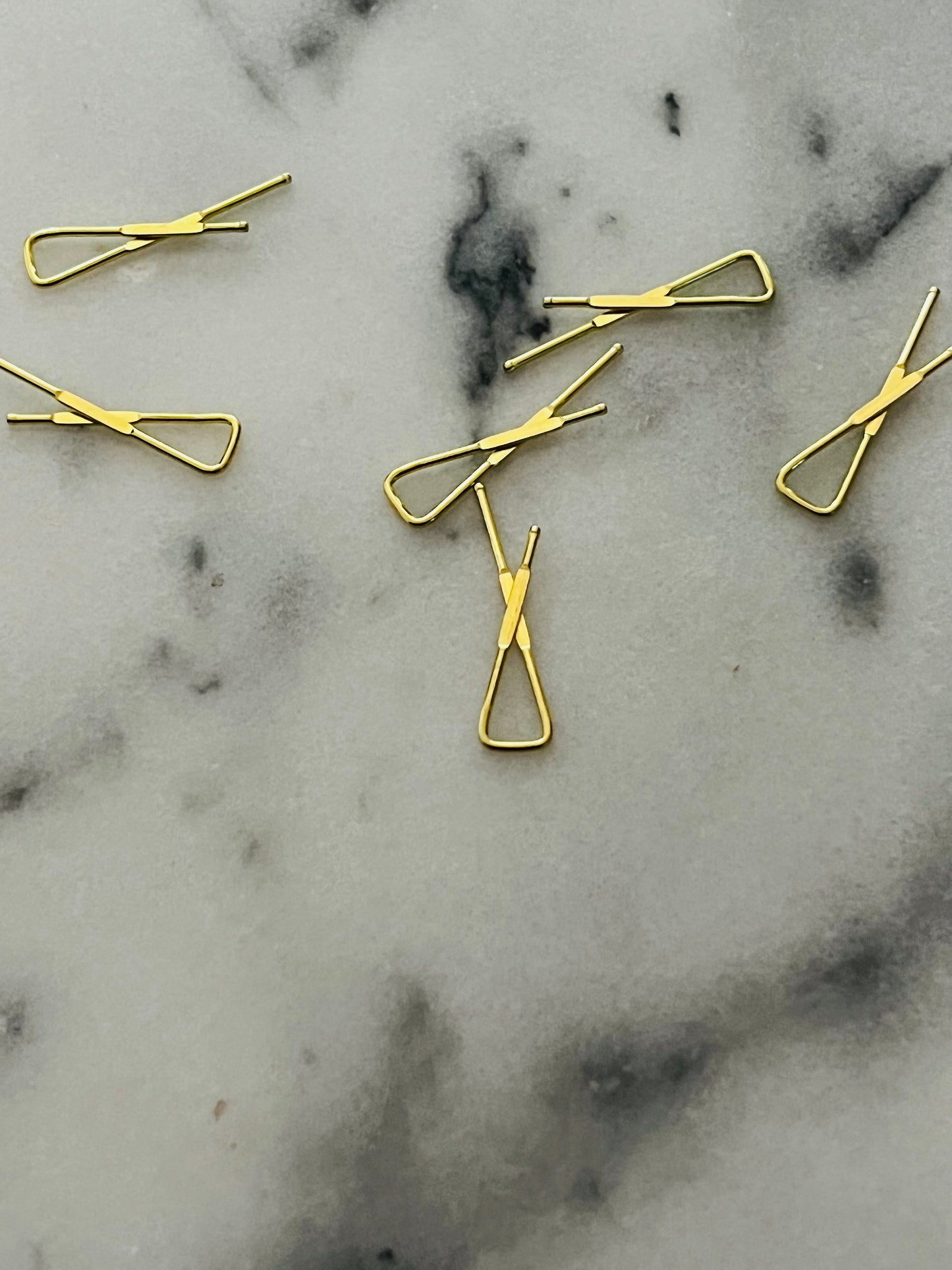 Gold set of 6 clips