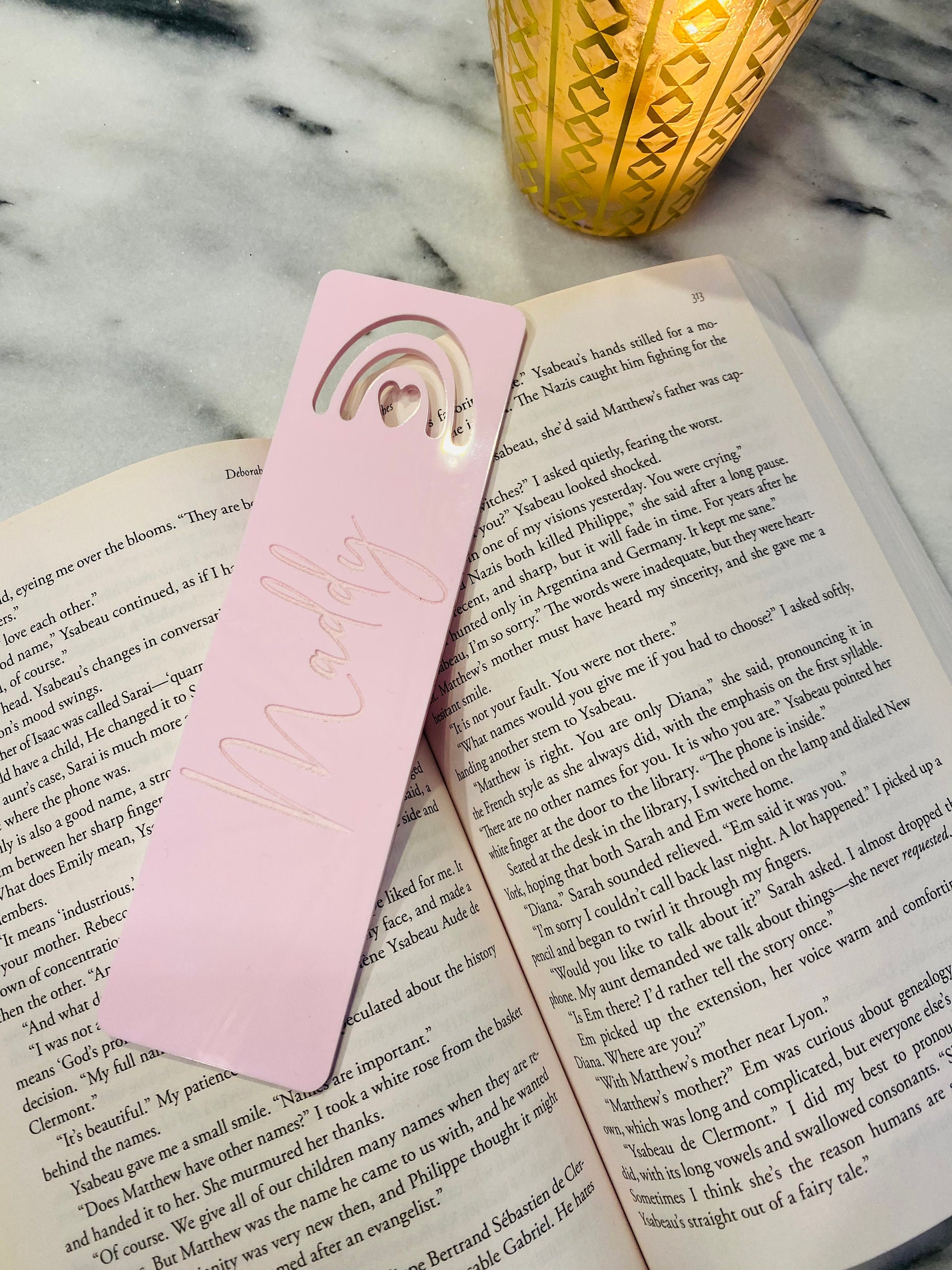 Personalized Acrylic Bookmark, Journal Bookmark, Planner Bookmark