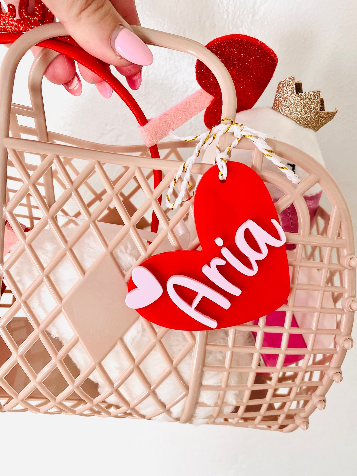 Heart Valentines Day Tags