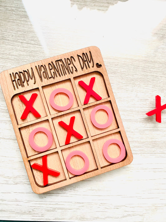 Tic-tac-toe game , Valentine’s Day gift, valentines basket gift, gift for her , gift for friend ,