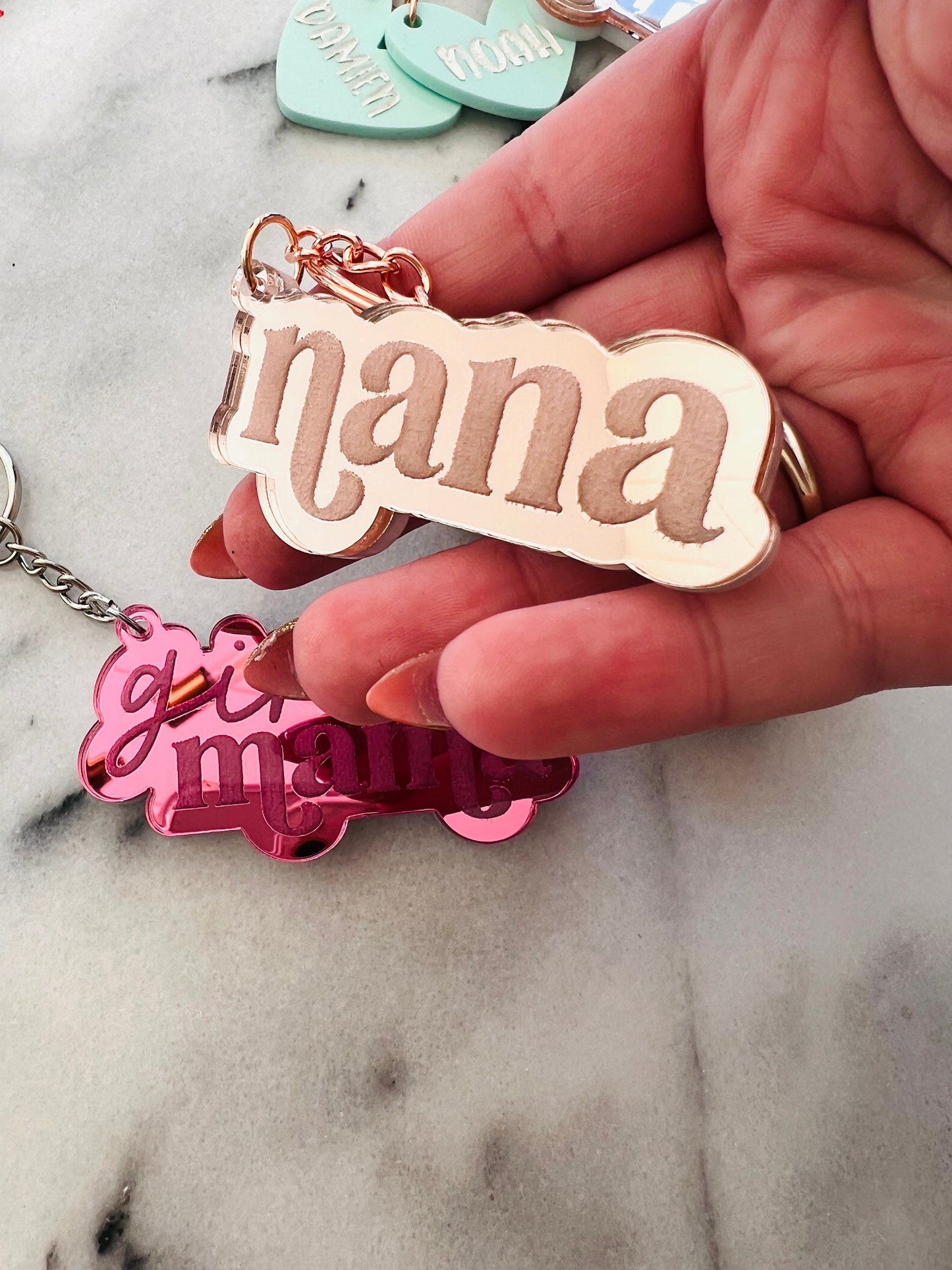 Mama Keychains Customizable