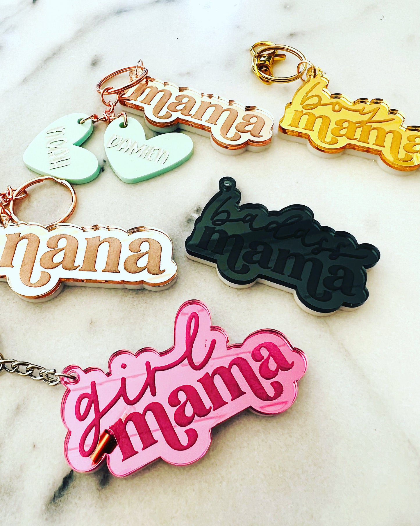 Mama Keychains Customizable