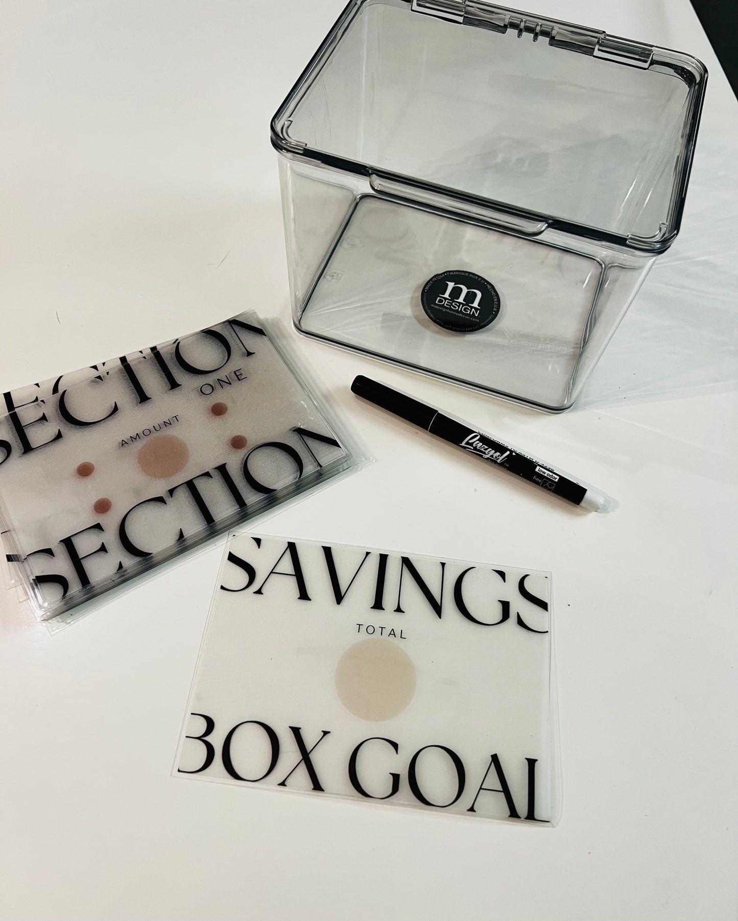 Create Your Own Acrylic Vellum Savings Box Large