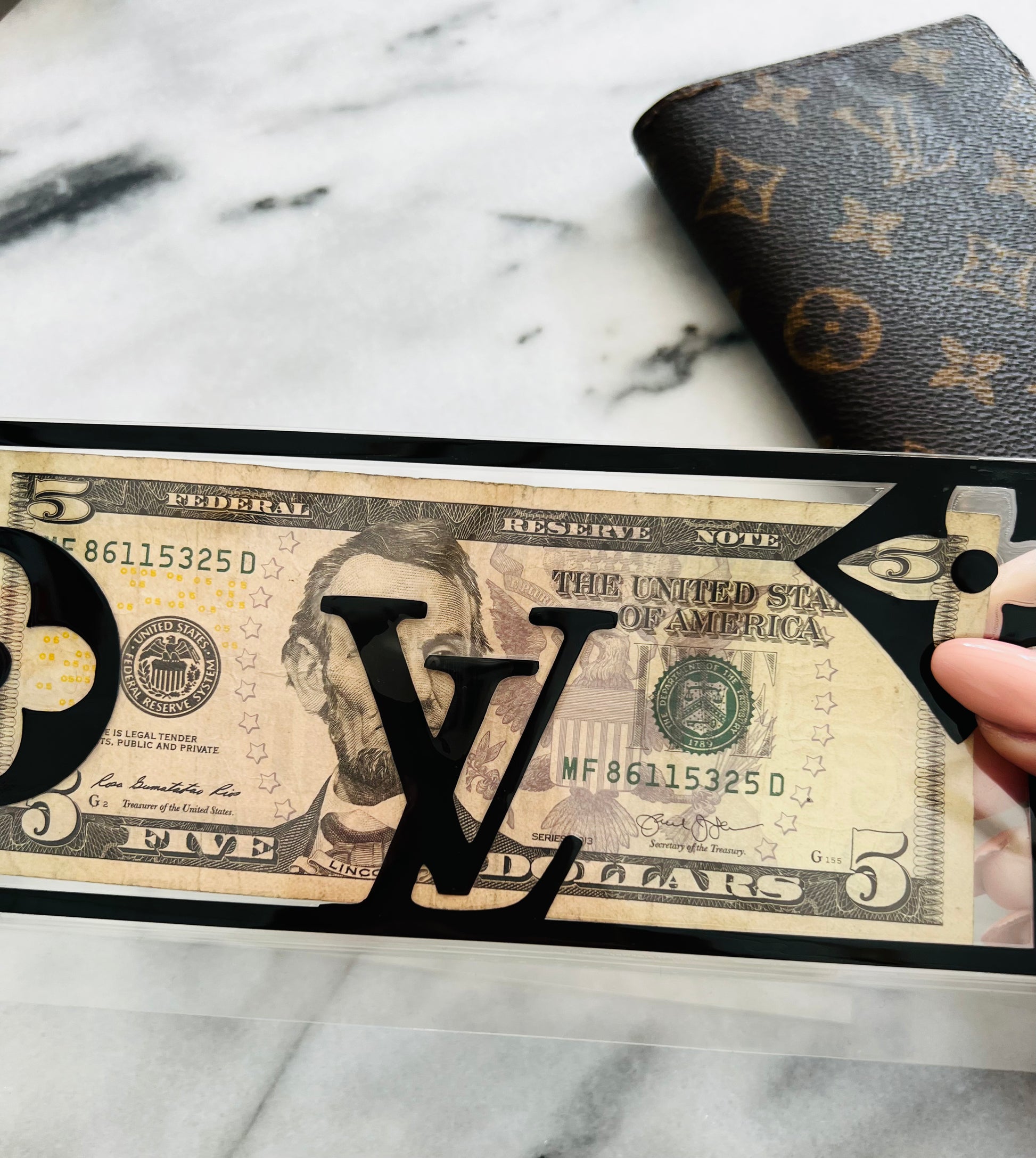A6 LV Inspired Laminated Cash Envelopes (Set of 2) If you want more than 2,  please change the quantity at checkout. International Customers, Please  also purchase the International Shipping listed on my shop.