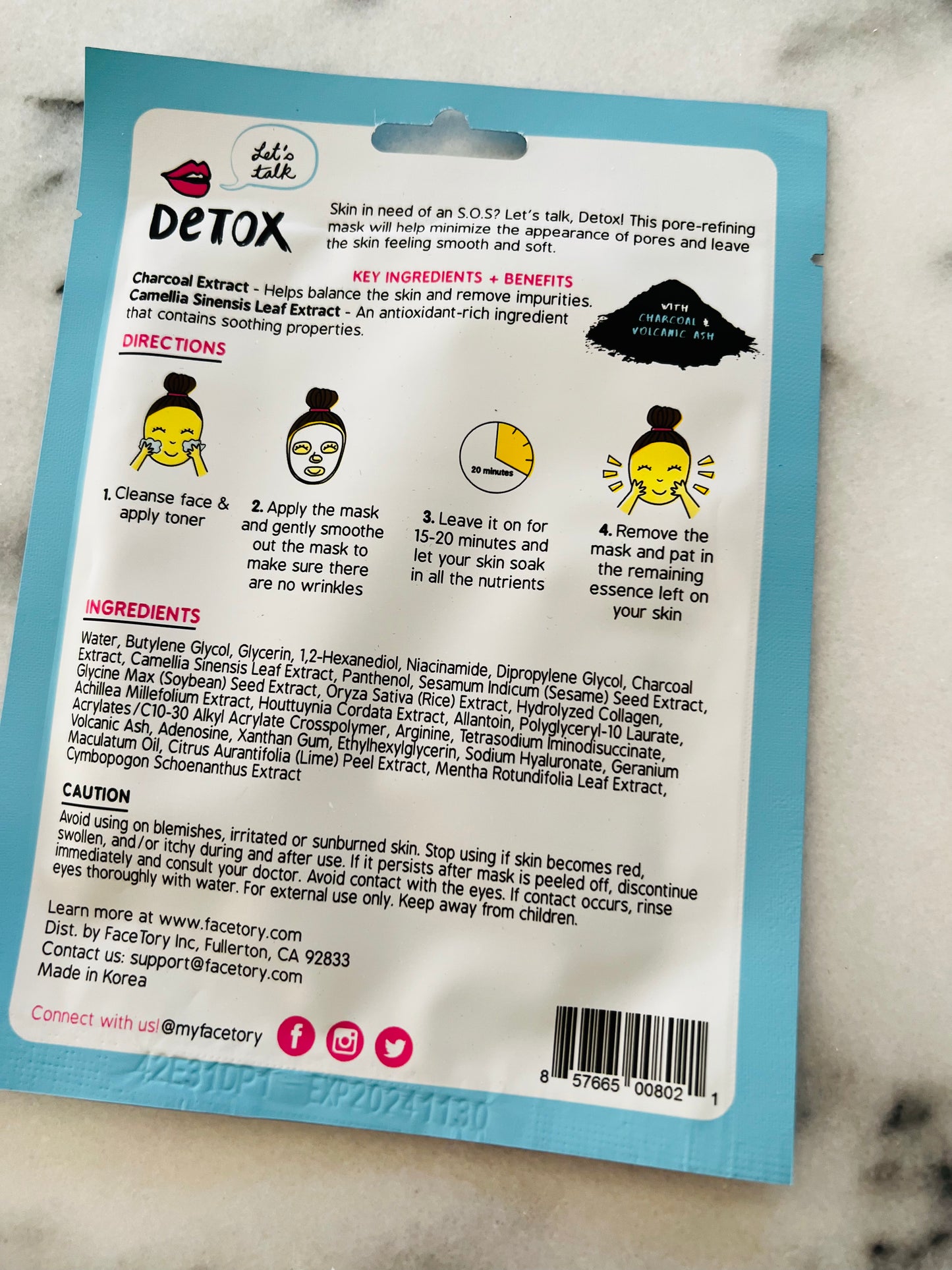 face sheet mask